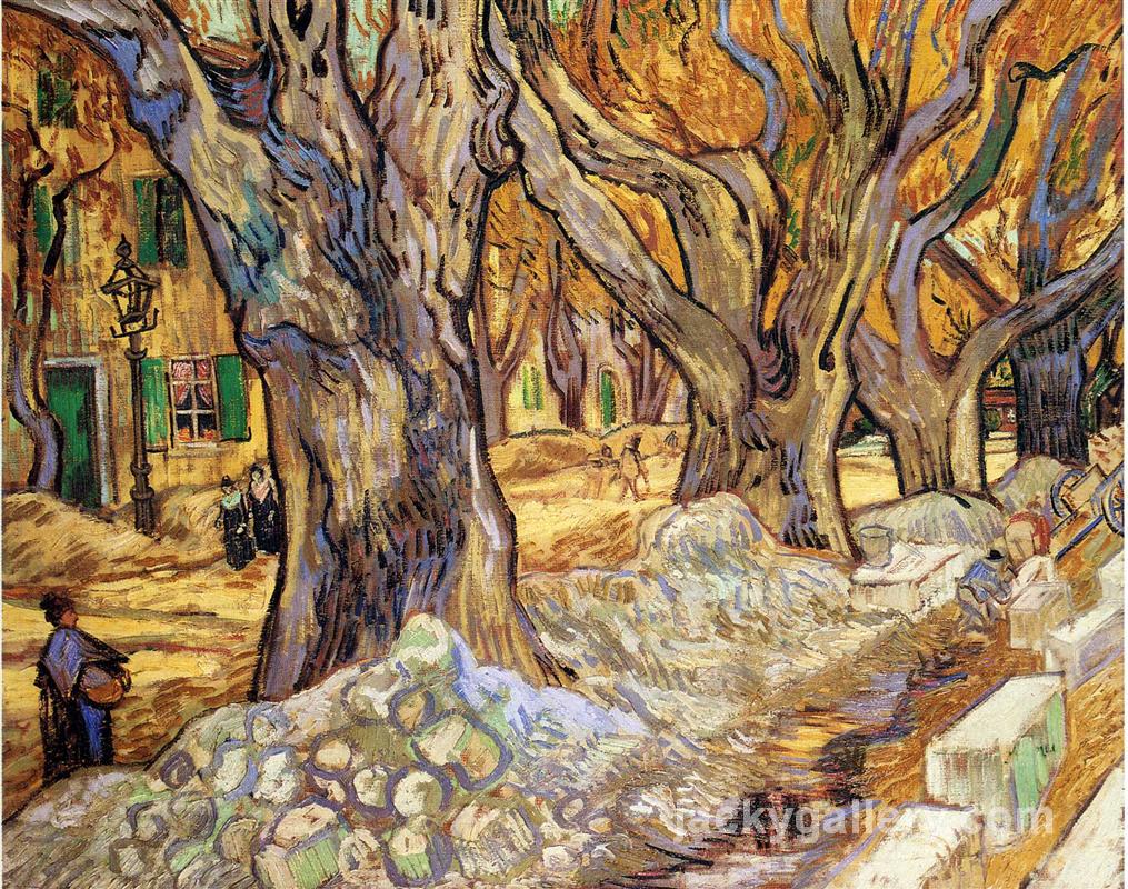 Large Plane Trees, Van Gogh painting